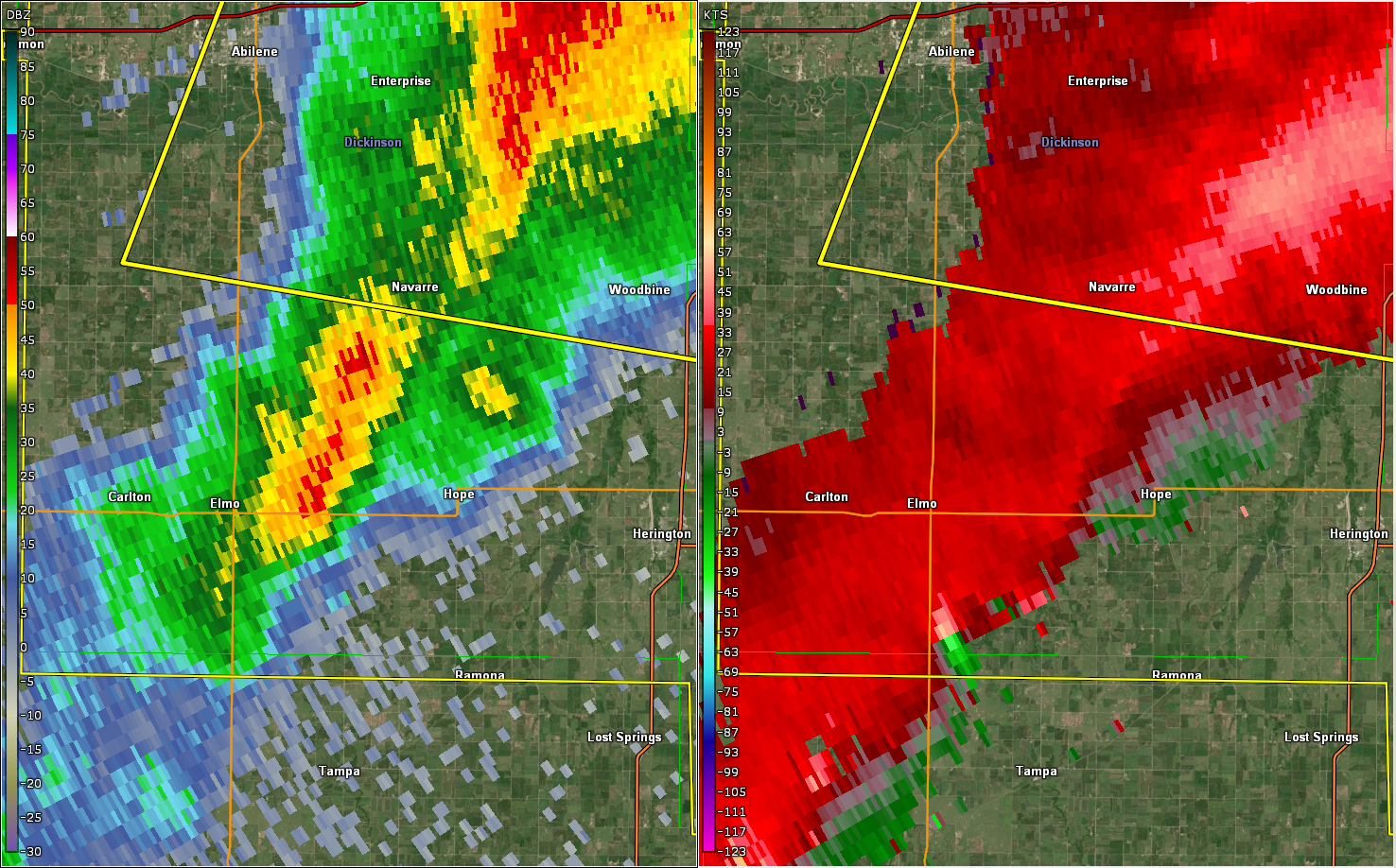 April 29, 2022 Tornadoes in Northeast and EastCentral Kansas